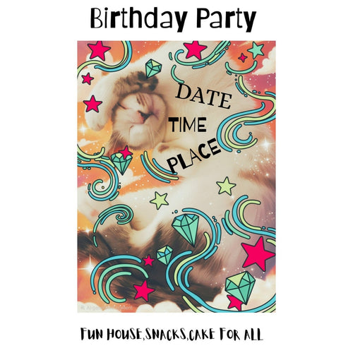 Celebrate Party Invitation & Flyer Canva Template – Editable Digital Download - Ecc Digital Designs